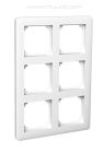 Peitelevy 2x3-matriisikehys valkoinen Exxact Primo