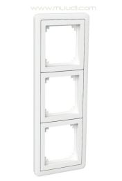 Peitelevy Exxact Combi adapterilla 3-osainen Valkoinen