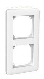 Exxact Primo 2-osainen kehys peitelevy Moduli valkoinen