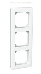 Exxact Primo 3-osainen kehys peitelevy Moduli valkoinen