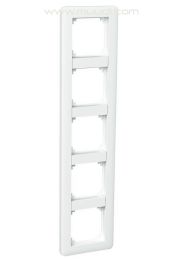 Exxact Primo 5-osainen kehys peitelevy Moduli valkoinen