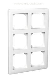 Peitelevy 2x3-matriisikehys valkoinen Exxact Primo