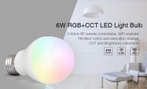 RGB+CCT LED Polttimo E27 6W / kaukosäädin