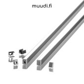 Nanolista kannella led-nauhoille 2000mm AP03